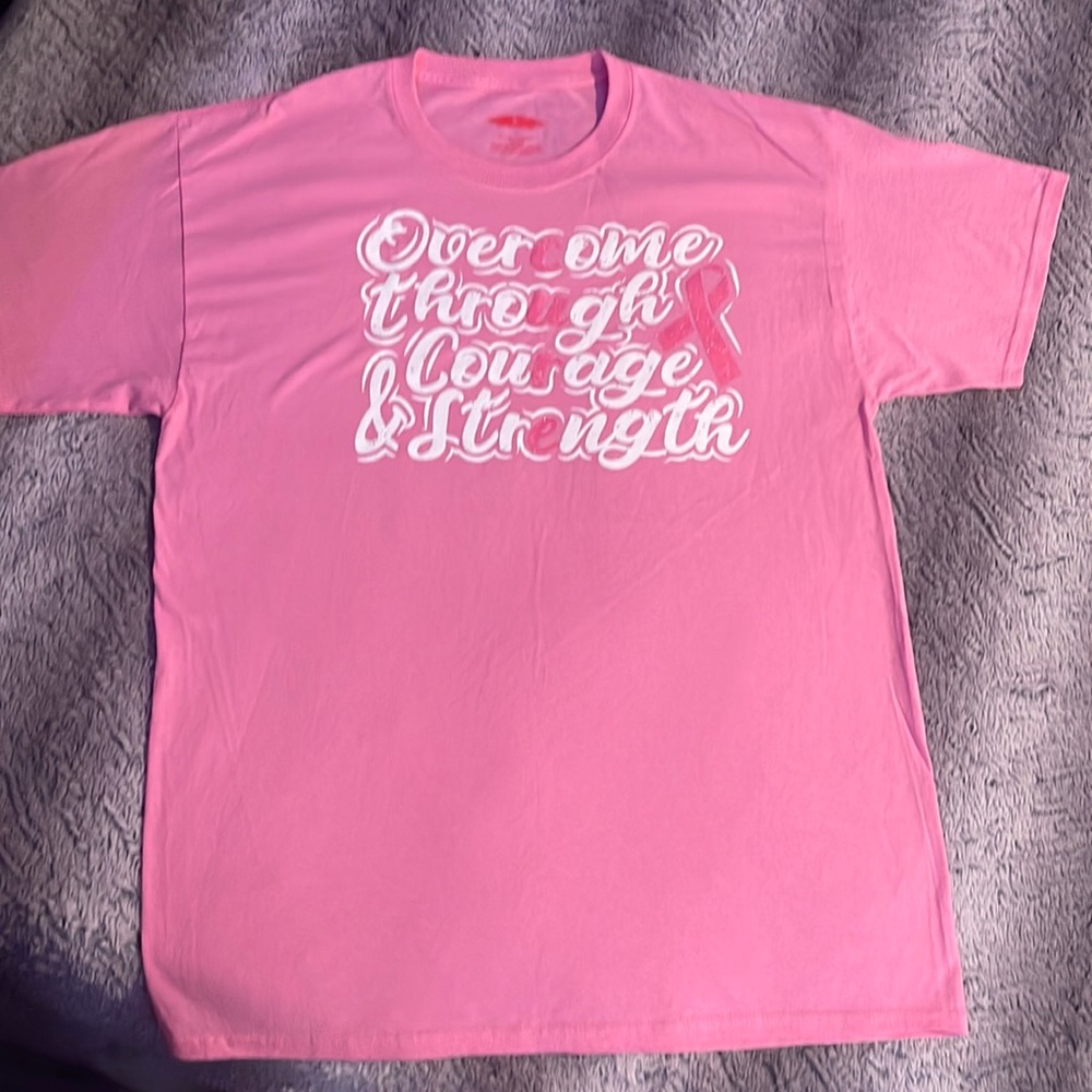 Pink breast cancer tee shirt
